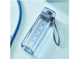Garrafa de água esportiva Tempo Brands 2026, 400ml, azul, à prova de vazamentos e feita de material ecológico.