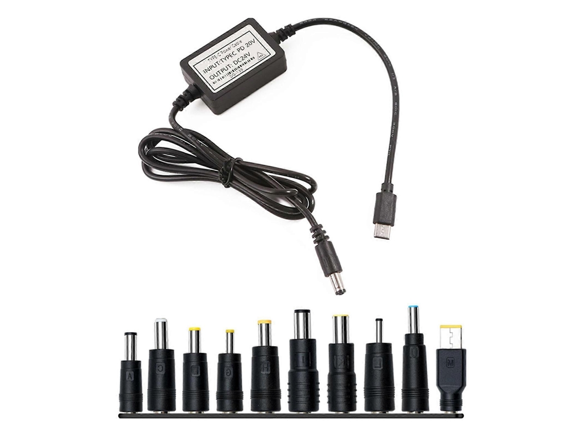 Lurelia Cabo Adaptador Usb-c, Conector Angular, Dc24v, 24 V, 120cm, Câmaras De Vigilância