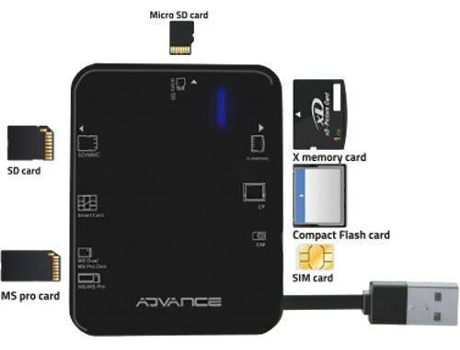 Leitor De Cartão Advance Id+Multi Card