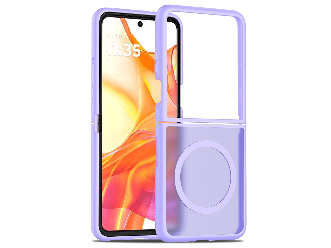 Lurelia Capa Magnética Para Motorola Razr 2024, Prateado