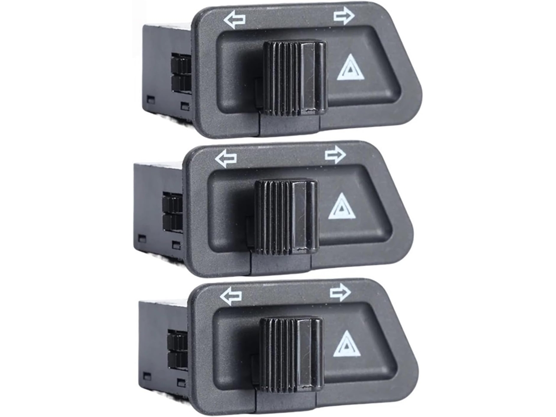Botão de Interruptor Pisca para Motocicleta 3 Pinos Duplo Liga/desliga Seta Partida/parada Interruptores