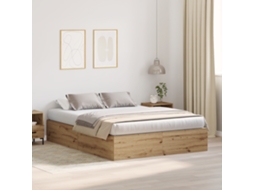 Cama De Armazenamento Em Carvalho Artisan 135x190 Cm