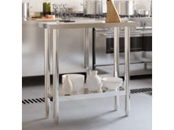 Vidaxl Mesa De Trabalho Para Cozinha 82,5x30x85 Cm Aço Inoxidável