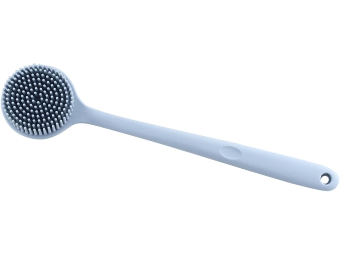 Escova De Silicone Para As Costas, Ideal Para O Banho, Ferramenta De Esfoliação Corporal Feminina, Esponja Esfoliante
