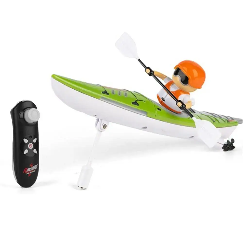 Barco com Controle Remoto, Brinquedo Aquático Elétrico para Crianças, com Luzes. MDUG (verde)