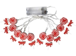 Luzes De Natal Decorativas Em Led Em Formato De Doces, Para Pendurar Em Ambientes Internos E Externos.
