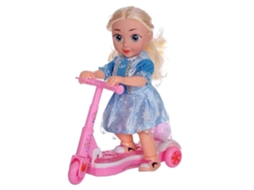 Boneca com Patinete Música Luzes Presente Ideal para Menina