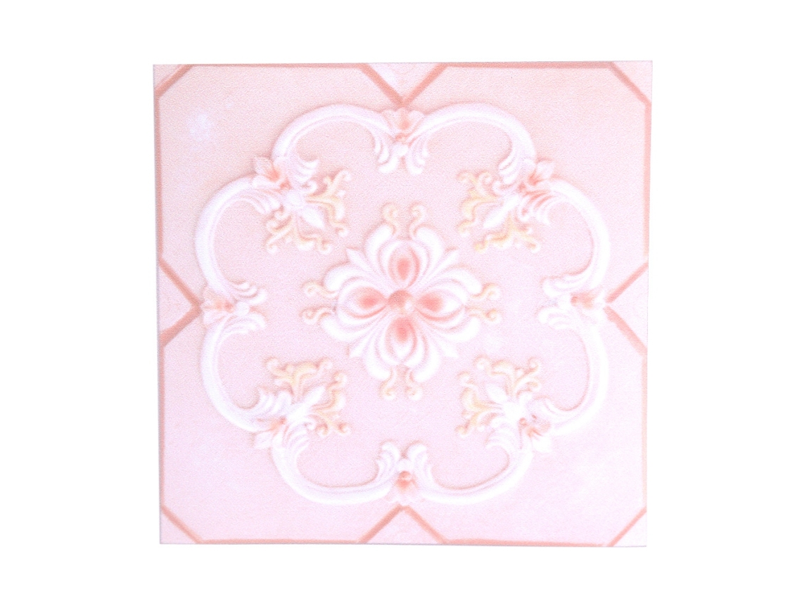 Baok - 10 peças de adesivos autocolantes 3D em PVC para decoração residencial de pisos e paredes, 12 cm x 12 cm (4 unidades)