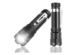 Mini Lanterna BISBISOUS Led Super Brilhante 2 Pacotes 500 Lumens 5 Modos Foco Ajustável Ipx4 À Prova D'Água Preta VIGA EUROPE
