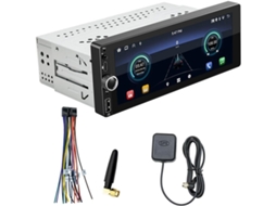 Reprodutor Mp5 Automotivo 1 Din com Tela de 6,86 Polegadas, Bluetooth e Navegação. SFUSHOS