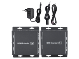 Conversor De Mídia Óptico De Fibra Hdmi 60m Extensor Transmissor Receptor Com Vídeo E Áudio
