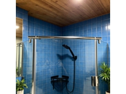 Suporte Estabilizador Para Porta De Box Sem Moldura, Barra De Suporte Telescópica Reforçada Para Divisória Box