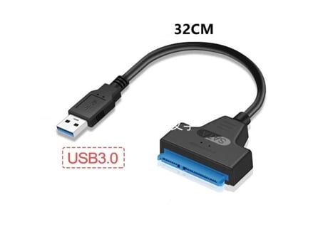 Conversor Usb 3.0 para Sata Usb para Sata Iii Cabo Adaptador Usb 3.0 para Sata Iii para Ssd/Hdd de 2 5 32 Cm GIZMOVINE