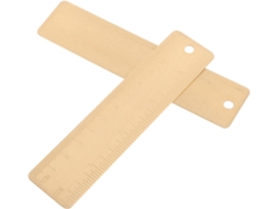 Lurelia Régua Metálica 2 Peças 12cm Com Resistente Para Arte E Desenho