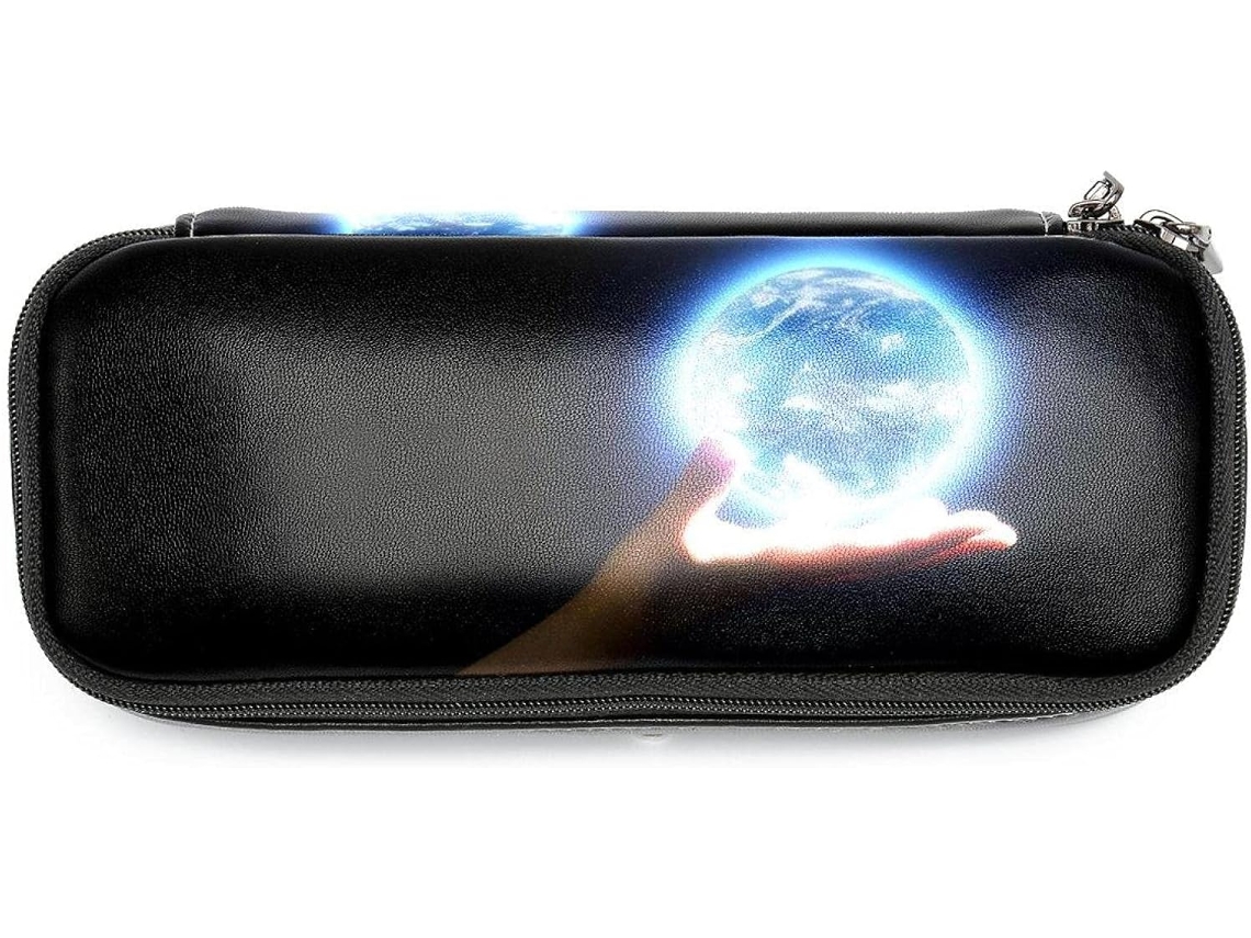 Estojo Bright Earth In Hand para Lápis e Marcadores de Grande Capacidade, Organizador de Maquiagem e Mochila Escolar