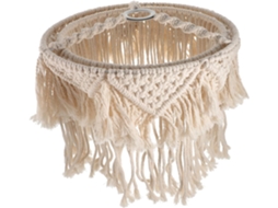 Luminária Pendente Decorativa de Algodão Macramê com Pompons para Casa. SFUSHOS