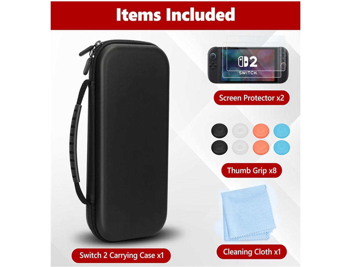 Adequado Bolsa De Armazenamento Para Switch2 Bolsa De Transporte Portátil Com Capa Rígida Com Controlador, Ferramentas E Acessórios Cuich