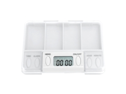 Caixa de Remédios com Lembrete Eletrônico e Compartimentos Múltiplos | S/MARCA