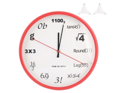 Relógio de parede de quartzo Baok com estilo matemático inovador para decoração de sala de estar e quarto.