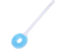 Escova De Banho Esfoliante Silicone Para As Costas, Cabo Longo, Dupla Função Escova De Chuveiro E Massageador Corporal
