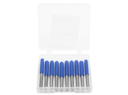 10pcs Broca De Fresadora 3.175mm Aço-tungstênio Cutter 45° Para Gravura Em Madeira