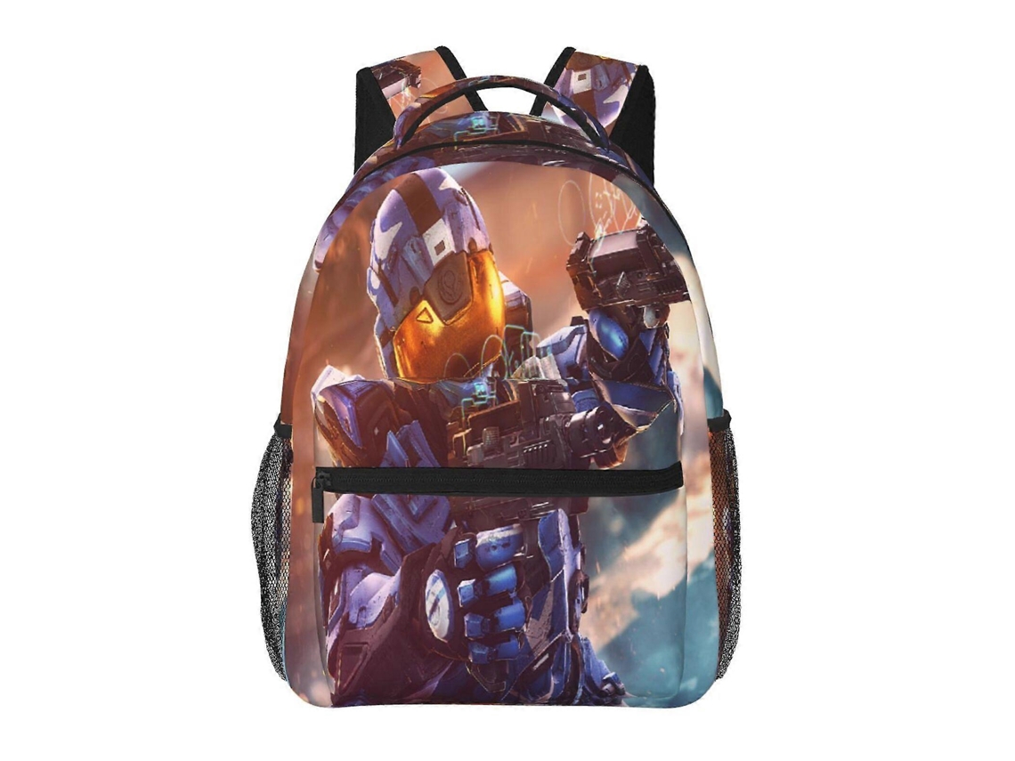 Mochila De Estudante Halo Wallpaper U41, Durável E Leve, Com Alça De Ombro Impermeável E Respirável J41 Olysi Shop
