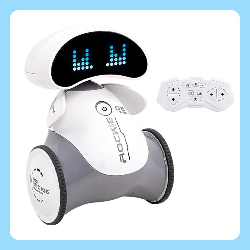 Brinquedo Elétrico Inteligente Robô Interativo com Sensores e Programação para Pais e Filhos MDUG (cinza)