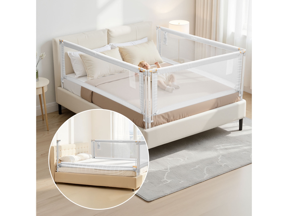 Barreira De Segurança Infantil Para Cama De 3 Lados Para Camas King Size 2000 X 620 Mm Vevor