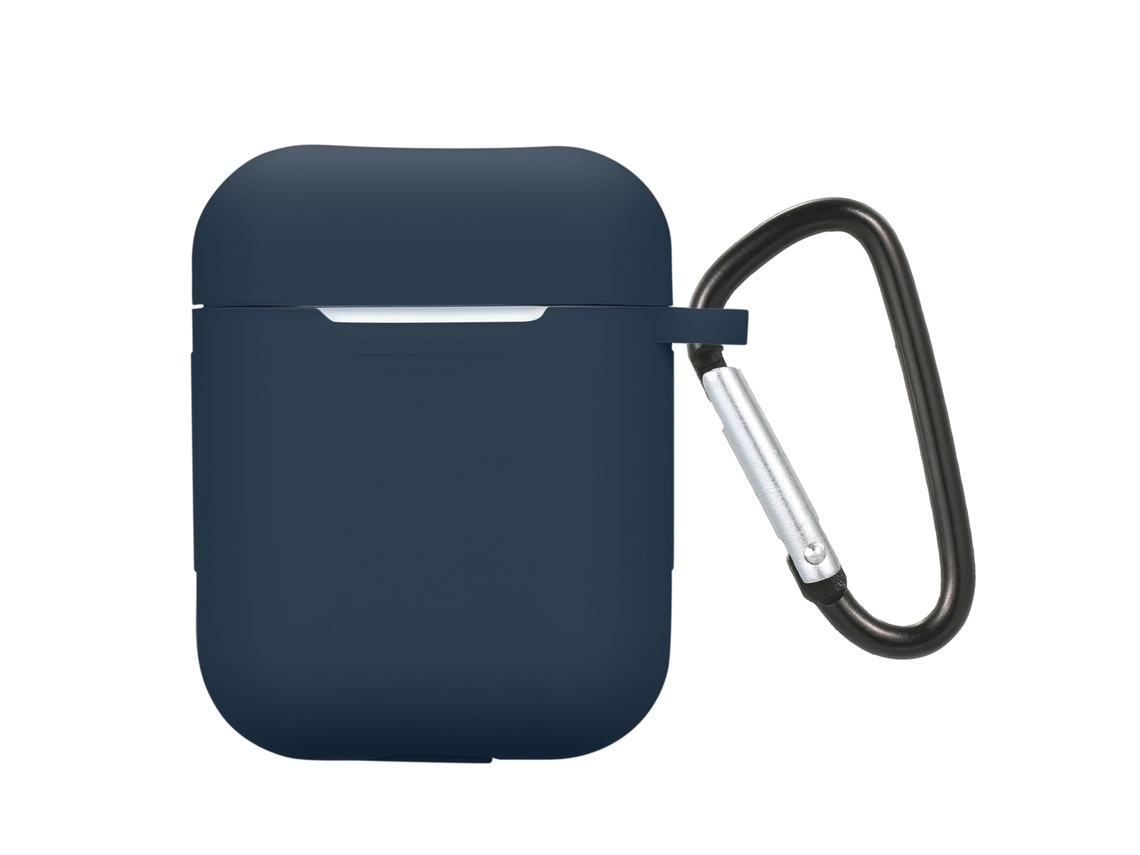 Capa de Silicone Mali para Airpods com Carabiner, Proteção Anti golpes e Impactos