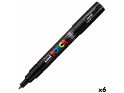 Rotulador POSCA Pc-1M Preto 6 Unidades