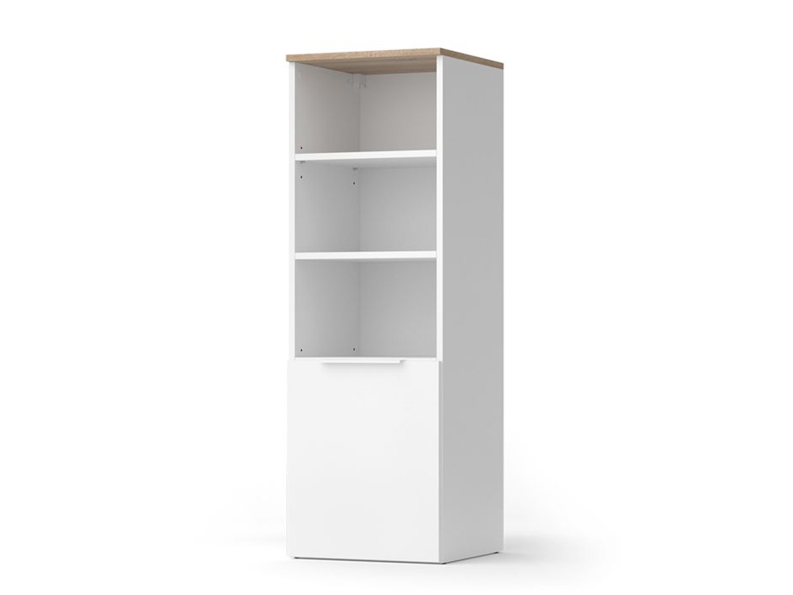 Armário Universal Wido, 40.2x120cm com uma Porta, Branco/sonoma, VICCO