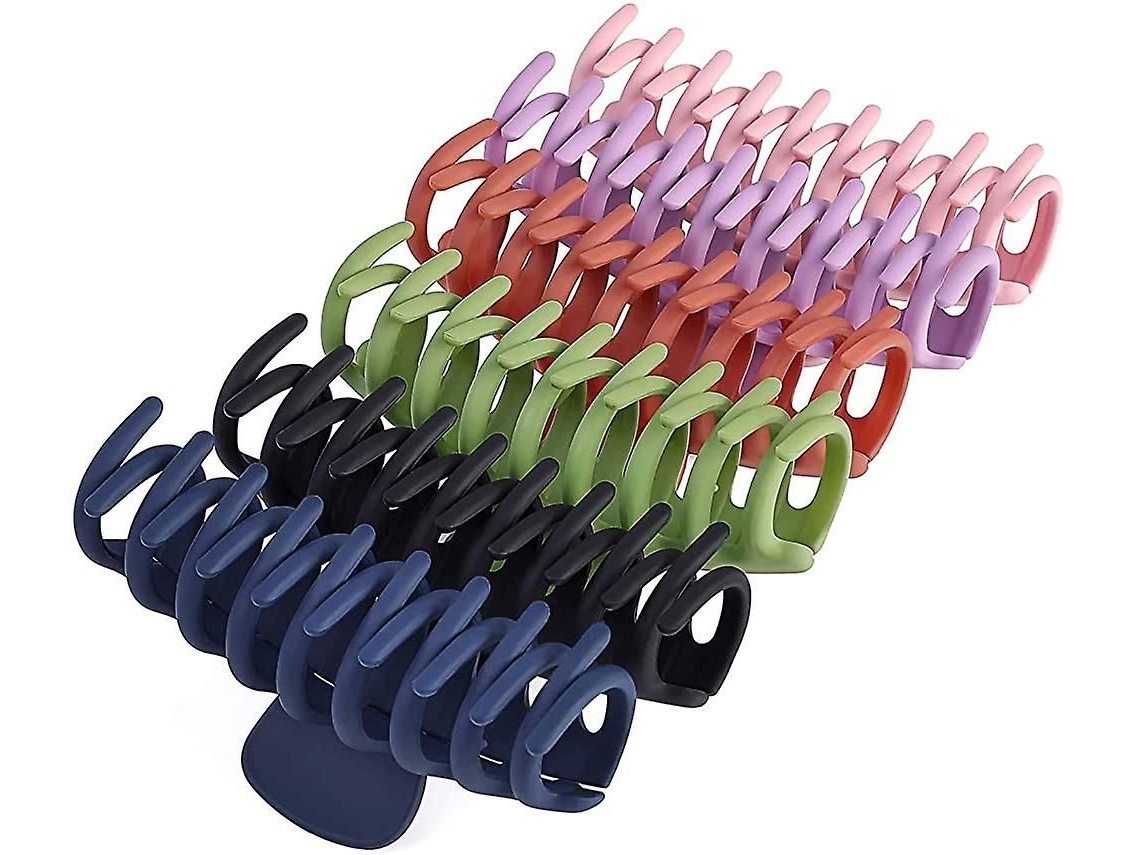 Presilhas De Cabelo Grandes, Presilhas Grandes Antiderrapantes De 4,3 Polegadas Para Mulheres E Meninas