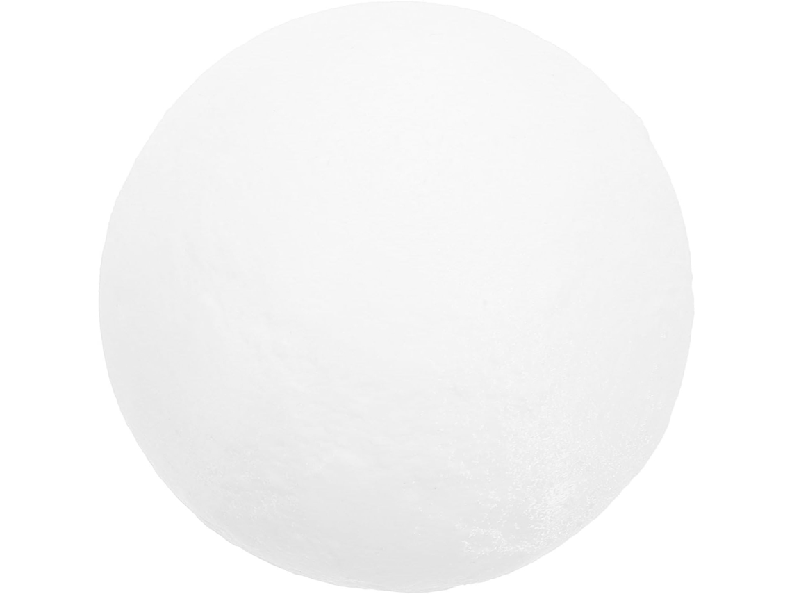 Esfera de Resina Branca com Textura Lunar 3d, Fácil de Substituir, Resistente a Impactos, para Iluminação. SFUSHOS