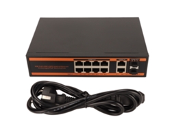 Switch Poe De 10 Portas Gigabit Não Gerenciado Desktop Plug And Play