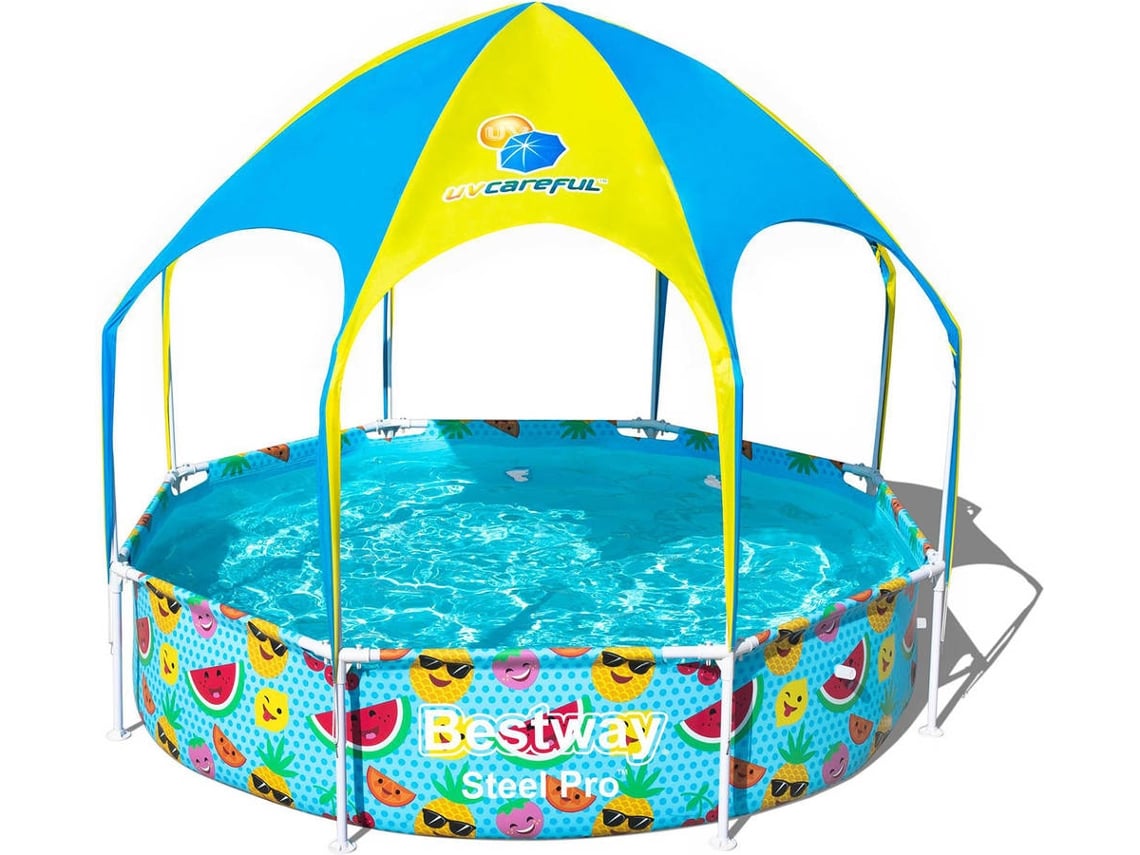 Piscina Infantil Tubular Desmontável BESTWAY SplashInShade 244x51 cm