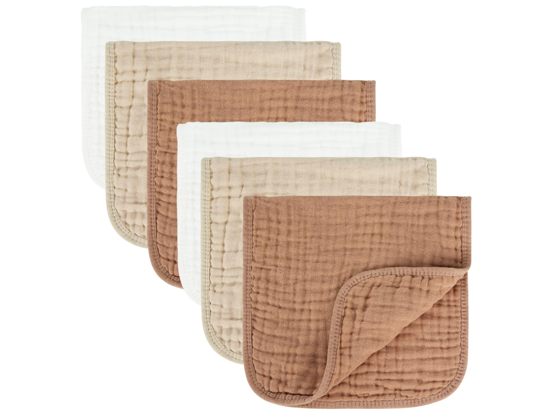 Paninhos de Ombro 6 Peças Branco e Café YUNZII