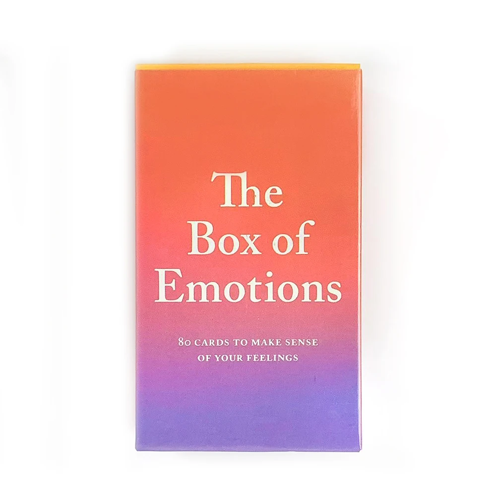 Caixa De Cartões De Emoções (versão Em Inglês) - Tipo A, Contém 80 Cartões Para Ajudar Você A Entender Suas Emoções.