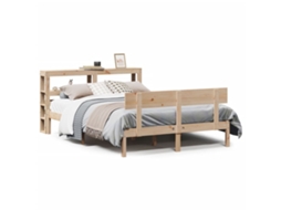 Bed Frame, Bed Frames Vidaxl Marrom Madeira De Pinho (120 X 200 Cm)
