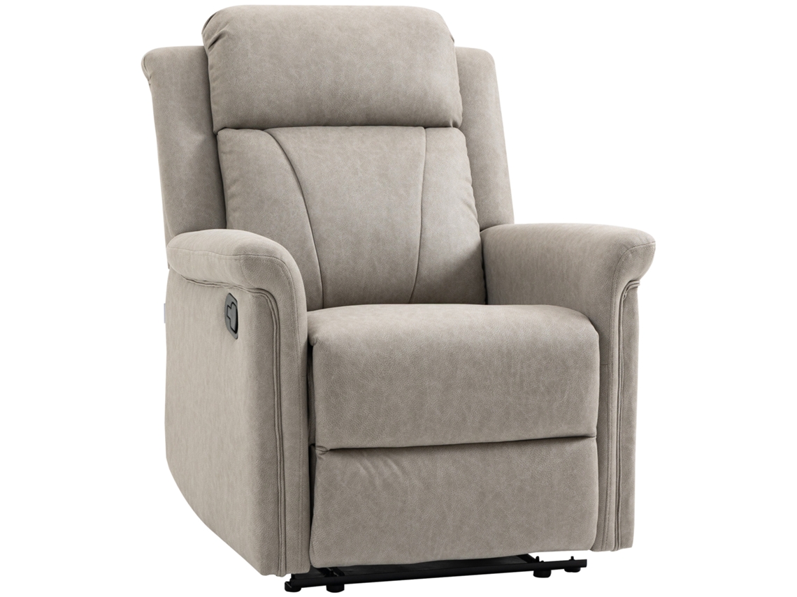 Poltrona reclinável PRIME KANG 135° com poggiapiedi, poggiatesta, braccioli, 78x96x102 cm, Grigio