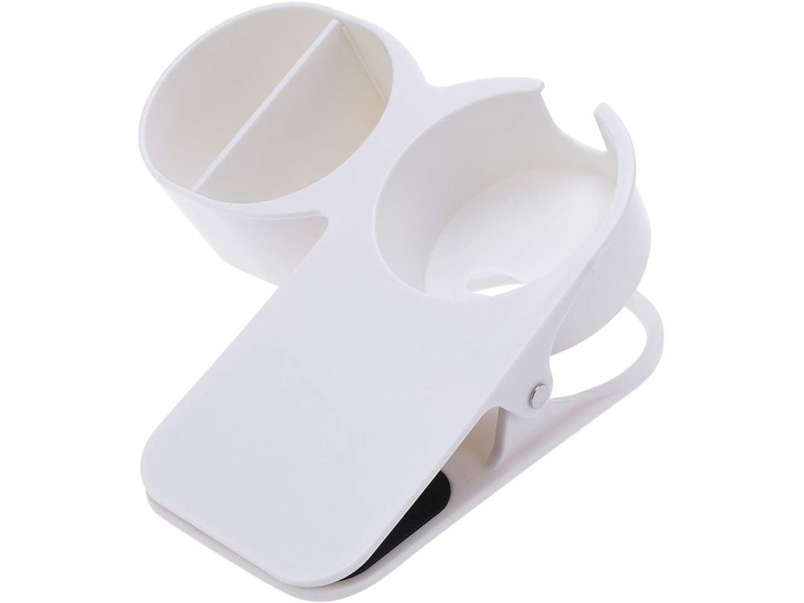 Suporte de Copo Nova Line, Clip, USB, Branco | S/MARCA