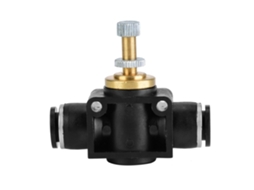Regulador De Flujo Neumático Controlador De Velocidad Aire Adaptable A Manguera De 10mm Od