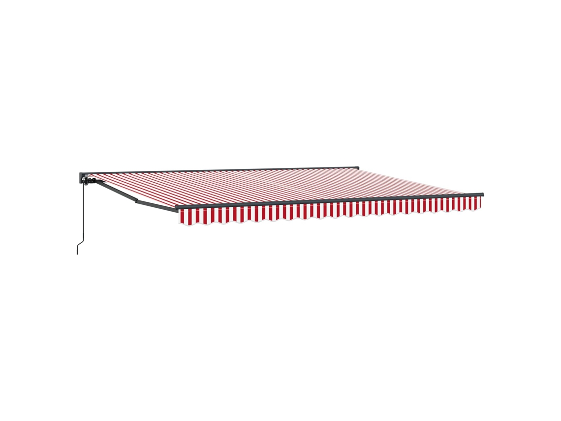 Conjunto 1 Toldo Retrátil Vidaxl Antracite Alumínio (4 × 3,5 M)