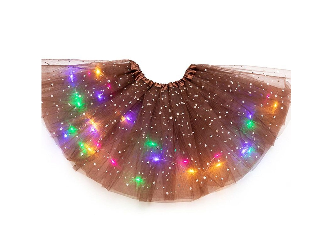 2026 falda Tutu de Dança com Luzes Led para Meninas, Vestido de Ballet Princesa para Festa e Fantasias