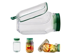 Caixa Salada Portátil - Bento Salada - Recipiente Hermético - Para Piqueniques - Pp - Transparente