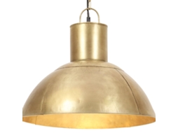 Vidaxl Candeeiro Suspenso Redondo 25 W 48 Cm E27 Bronze
