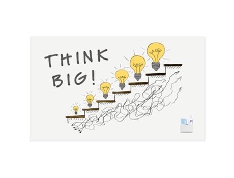 Quadro Branco Sem Moldura Wall-Up / Painel de Parede Quadro Branco 119,5X200 cm