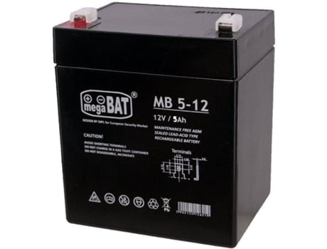 Bateria MEGA BAT Chumbo 12V 5Ah