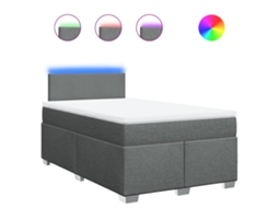 Box Spring Bed, Box Spring Beds Vidaxl Cinzeto Tecido (120 X 200 Cm)