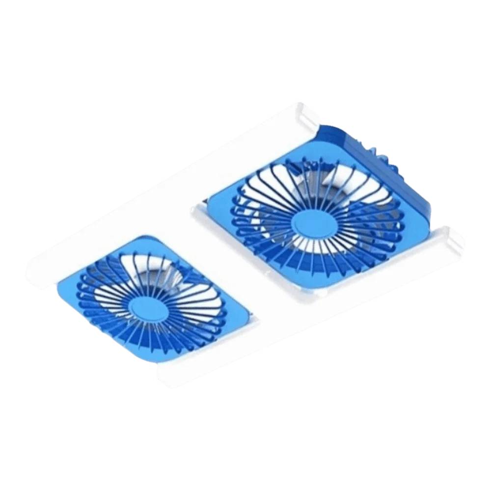 Ventilador de Teto MDUG 60W, duas pás, alto fluxo de ar, soquete E27 (50x50x20 cm)