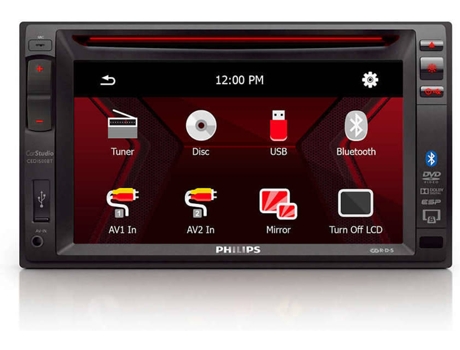 Autorrádio Multimédia PHILIPS CED-1500BT — Bluetooth | Entrada Aux | USB | 50 W x4